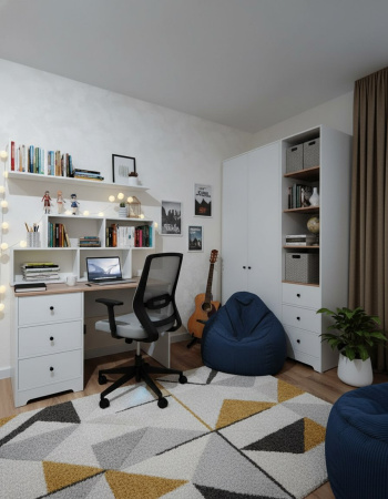 Шкаф-2 коллекции Норд  от Династия Kids