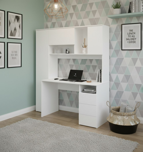 Стол письменный Кабинет 1550 мм (белый). Левый/правый