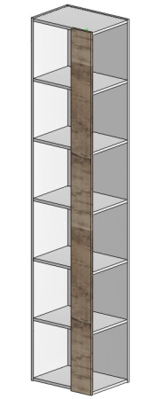 Приставка-стеллаж Твой Стиль + шкаф Твой Стиль (гл. 479 мм) от Династия Kids