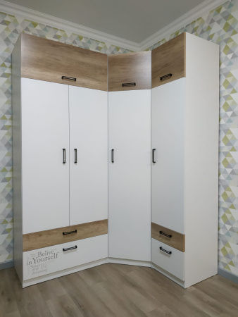 Шкаф угловой коллекции Твой Стиль (без принта)  от Династия Kids