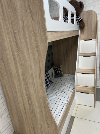 Двухъярусная кровать Умка-7 (цвета разные) 190х80  от Династия Kids