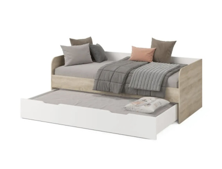 Кровать 2-х ярусная выдвижная Дабл 190х90 +180х80 (цвета разные) от Династия Kids