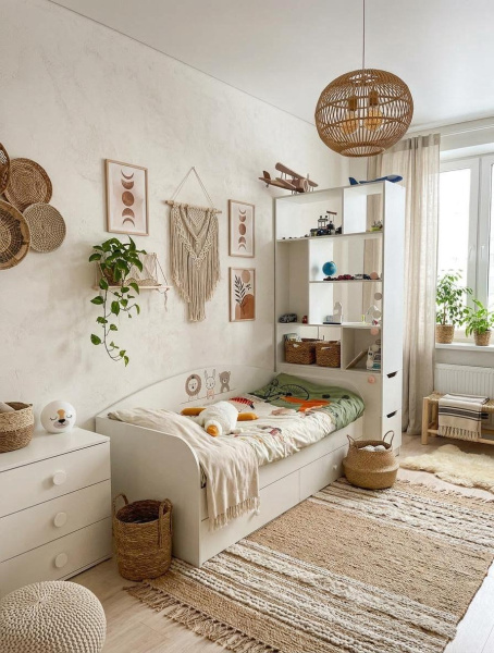 Комплект мебели с зонированием: кровать Умка 190х00 + стеллаж-перегородка