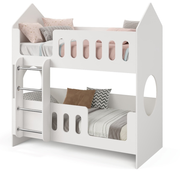 Двухъярусная кровать Домик 160х80  от Династия Kids