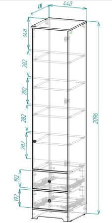 Пенал-2 коллекции Норд от Династия Kids