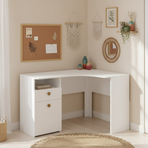 Комплект мебели коллекции Умка: кровати (2 шт) + столы угловые (2 шт) + полки (2 шт) от Династия Kids