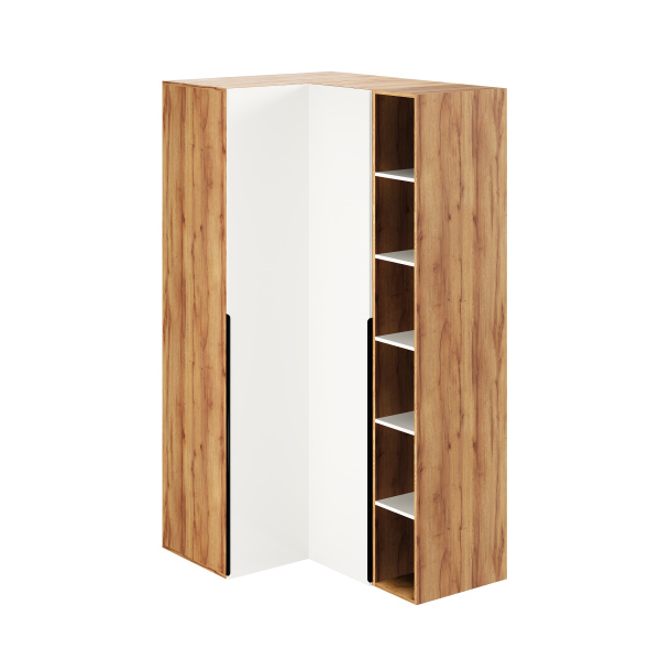 Угловой шкаф + пенал + стеллаж переходной Брайт Золотистый от Династия Kids