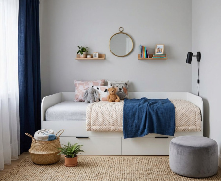 Кровать 200х90 коллекции Брайт + комод Брайт от Династия Kids