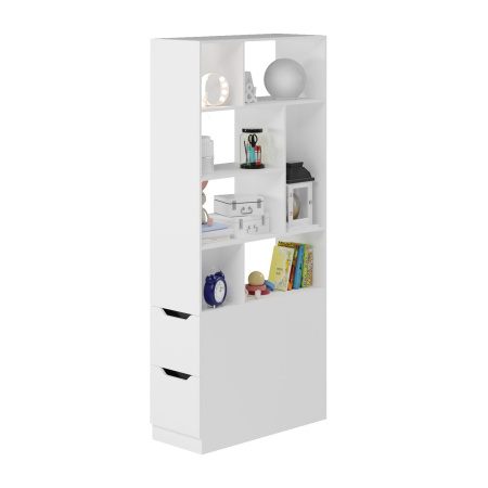 Комплект для 2 школьников Брайт Золотистый: полки 2 шт. + стеллаж-перегородка + столы 2 шт. от Династия Kids