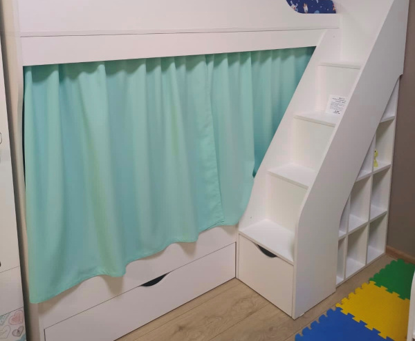 Комплект занавесок (2 шт) цвет бирюзовый